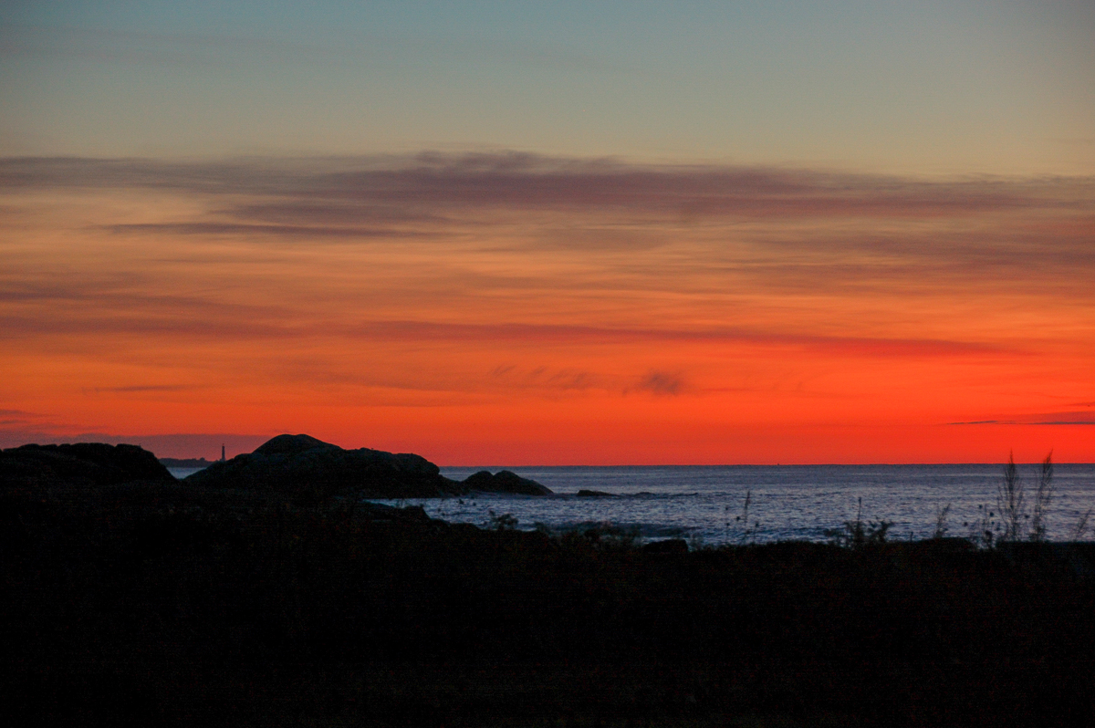 Brace Rock, dawn, Gloucester, Massachusetts